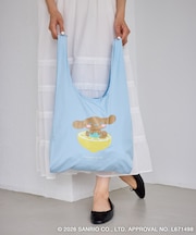 【サンリオキャラクターズ×ROPE' PICNIC】日焼けデザイン 折りたたみエコトートバッグ