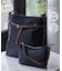 me fit BAG ベルトデザインナイロンコンビバッグ/撥水・軽量・2個セット