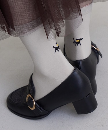 PICNIC DOGシリーズ ヒールアクセントソックス
