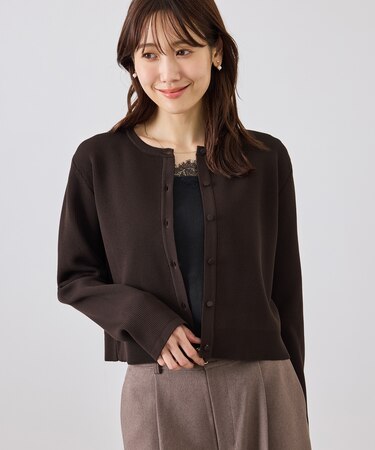 スポンディッシュショート丈カーディガン