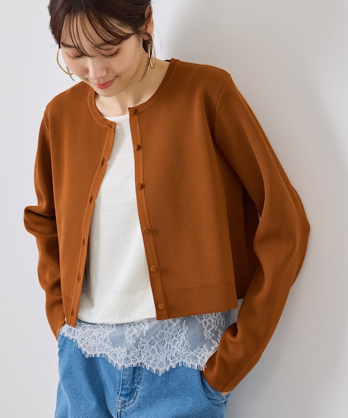 スポンディッシュショート丈カーディガン