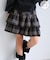 【KIDS/キッズ】インナーパンツ付きティアードチェックスカート/リンクコーデ