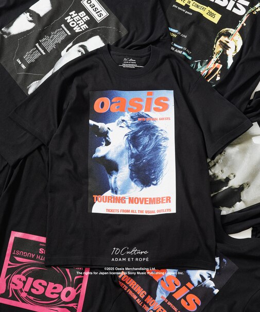 【oasis 10Culture / ADAM ET ROPE'】Tour Poster Design TSH