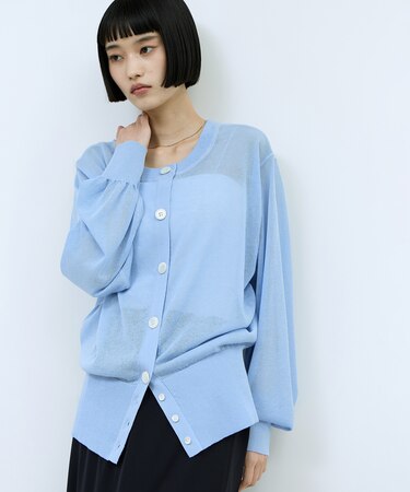 【WEB限定】シアークルーネックカーディガン