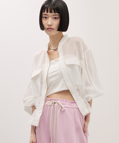 ドロストメッシュシャツ