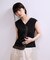 【WEB限定】・【定番】ラッフルコンビスリーブレストップス