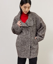 【WEB限定】・【定番】スタンドカラーウールミドルコート