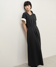 【WEB限定】アシンメトリータックワンピース