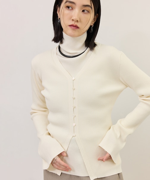 【WEB限定】・【定番】エコベロVネックカーディガン