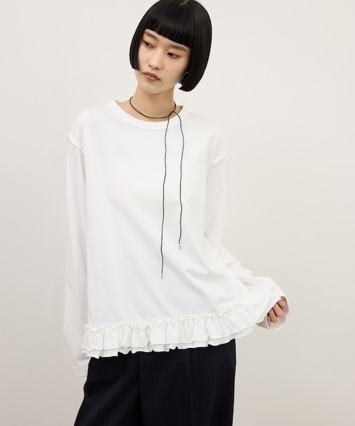 【WEB限定】コットンフリルロンT