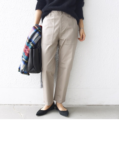 【WEB限定】ストレッチ ベーシック ベイカー パンツ