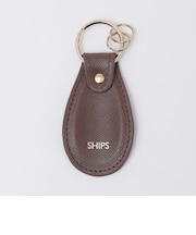 SHIPS: SAFFIANO LEATHER シューホーン キーホルダー