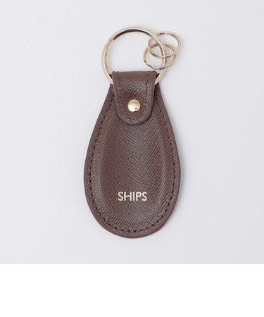 SHIPS: SAFFIANO LEATHER シューホーン キーホルダー