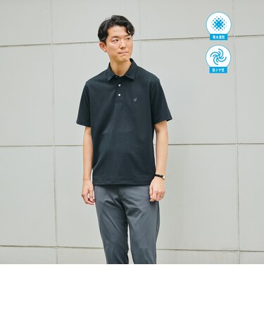 【WEB限定】SHIPS: 吸水速乾・UVケア Drymix(R)ワンポイントロゴ レギュラーカラー ポロシャツ