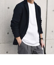 SHIPS any:〈洗濯機可能〉ライト ニット ジャケット 26SS◇