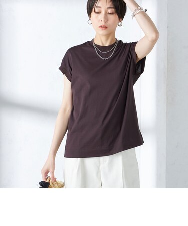SHIPS Primary Navy Label: ニュー スヴィン コットン フレンチ スリーブ