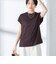SHIPS Primary Navy Label: ニュー スヴィン コットン フレンチ スリーブ