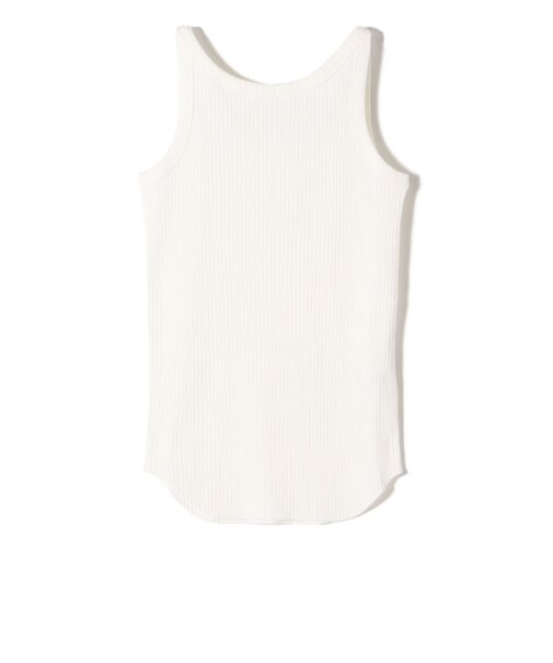 SHIPS Primary Navy Label:丸胴 テレコ タンクトップ