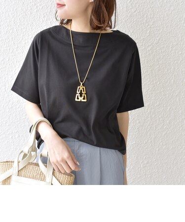 【WEB限定】〈ネックが選べる2サイズ展開〉オーガニックコットン バリエーションネック TEE