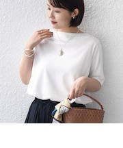【WEB限定】〈ネックが選べる2サイズ展開〉オーガニックコットン バリエーションネック TEE