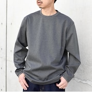 SHIPS any: スムースコットン クルーネック Tシャツ (ロンT)◇