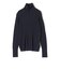 SHIPS Primary Navy Label:シルク カシミヤ タートルネック