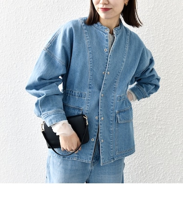 〈洗濯機可能〉デニム ワーク ジャケット［SHIPS any DENIM］