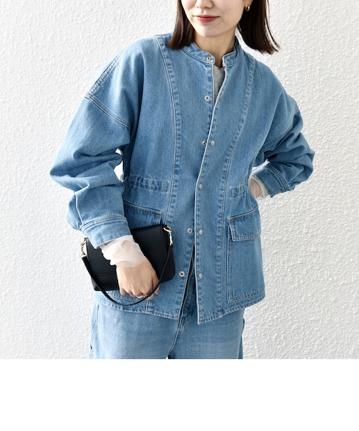 〈洗濯機可能〉デニム ワーク ジャケット［SHIPS any DENIM］