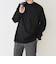 スムースコットン モックネック Tシャツ (ロンT)◇