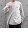 【WEB限定】BLAH BLAH BLAH.ワンポイント 刺繍 ルーズ Tシャツ (ロンT)◇
