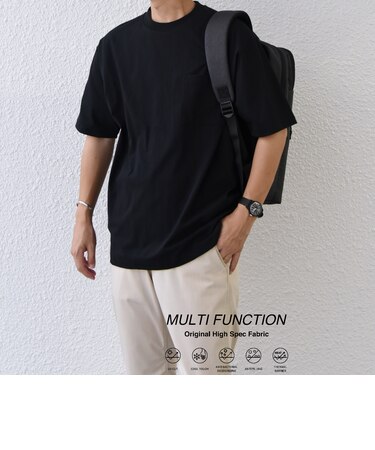 SHIPS any:〈接触冷感/遮熱/UVカット機能等〉サマーファンクション ポケット Tシャツ 26SS◇