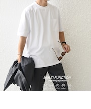SHIPS any:〈接触冷感/遮熱/UVカット機能等〉サマーファンクション ポケット Tシャツ 26SS◇