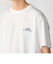 【WEB限定】SHIPS: STYLISH STANDARD ロゴ 刺繍 Tシャツ