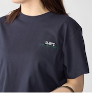 【WEB限定】SHIPS: STYLISH STANDARD ロゴ 刺繍 Tシャツ