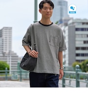 【WEB限定】SHIPS:〈汗染み防止加工〉ワンポイントロゴ ビッグシルエットヘビーウェイトTシャツ