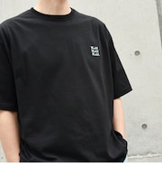 【WEB限定】SHIPS any: BLAH BLAH BLAH.ワンポイント 刺繍 ルーズ Tシャツ(ユニセックス)◇