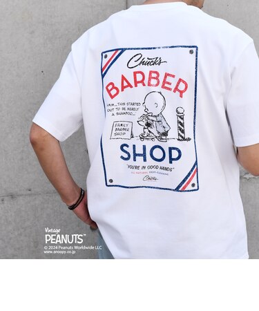 SHIPS any: SNOOPY コラボ カルチャー グラフィック バック プリント Tシャツ◇