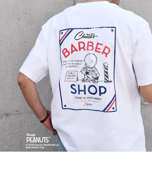 SHIPS any: SNOOPY コラボ カルチャー グラフィック バック プリント Tシャツ◇