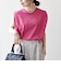 〈抗菌防臭/洗濯機可能〉USAコットン ラウンドヘム ノースリーブ TEE