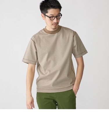 SHIPS: ハイゲージ クルーネック ポンチ Tシャツ