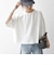 【WEB限定】〈洗濯機可能〉インレイ ハーフスリーブ ショートTEE