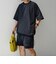 【WEB限定】〈接触冷感/撥水〉ワッシャーナイロン スピンドル Tシャツ＋イージーショーツ セットアップ◇
