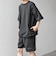 【WEB限定】〈接触冷感/撥水〉ワッシャーナイロン スピンドル Tシャツ＋イージーショーツ セットアップ◇