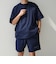 【WEB限定】〈接触冷感/撥水〉ワッシャーナイロン スピンドル Tシャツ＋イージーショーツ セットアップ◇