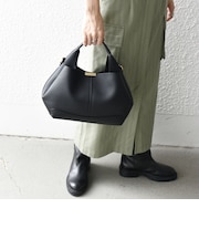 ゴールド プレート ワンハンドル 2WAY バッグ