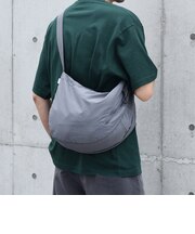 SHIPS any: リップストップ ナイロン ロゴ 刺繍 クレッセント ショルダーバッグ◇