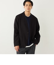 【一部WEB限定】〈手洗い可能〉TR ノーカラー ジャケット(セットアップ可能)◇