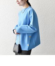 《一部追加予約》【WEB限定】〈手洗い可能〉ミラノリブ スタンドカラー ニット プルオーバー