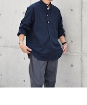 SORONA(R) ストレッチ ジャージー バンドスキッパー プルオーバー シャツ◆
