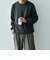SHIPS any: 〈手洗い可能〉コットン カシミヤ スウェットライク ニット 24FW◇